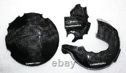 Ducati 848 3x Carbon Clutch Cover Alternator Cover Engine Cover Carbone Carbono