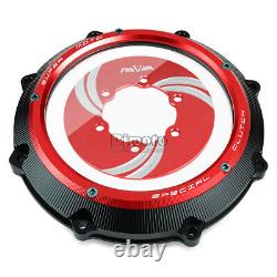 Engine Clear Clutch Cover Protector Guard For Yamaha Vmax 1700 2009-2020 Red