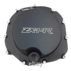 For 2006-2014 2013 Kawasaki ZZR1400 ZX-14R Black Right Side Engine Clutch Cover