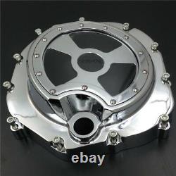 Right Engine Clutch cover see through For 2006-2013 Kawasaki ZX14R ZZR1400 Chrom
