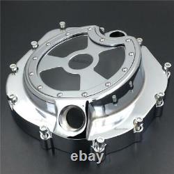 Couvercle d'embrayage du moteur droit transparent pour Kawasaki ZX14R ZZR1400 Chrom 2006-2013