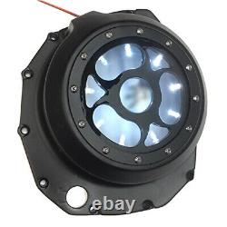 Couvercle d'embrayage moteur transparent à LED blanche pour Suzuki Gsx1300R Hayabusa 1999-2020