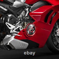 Pour Ducati Panigale V4 V4S Speciale : Protection de la couverture d'embrayage du moteur avec retenue de ressort.